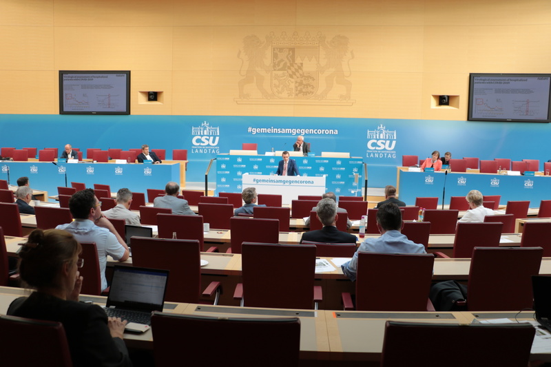 Im Plenarsaal des Bayerischen Landtags. Foto: CSU-Fraktion