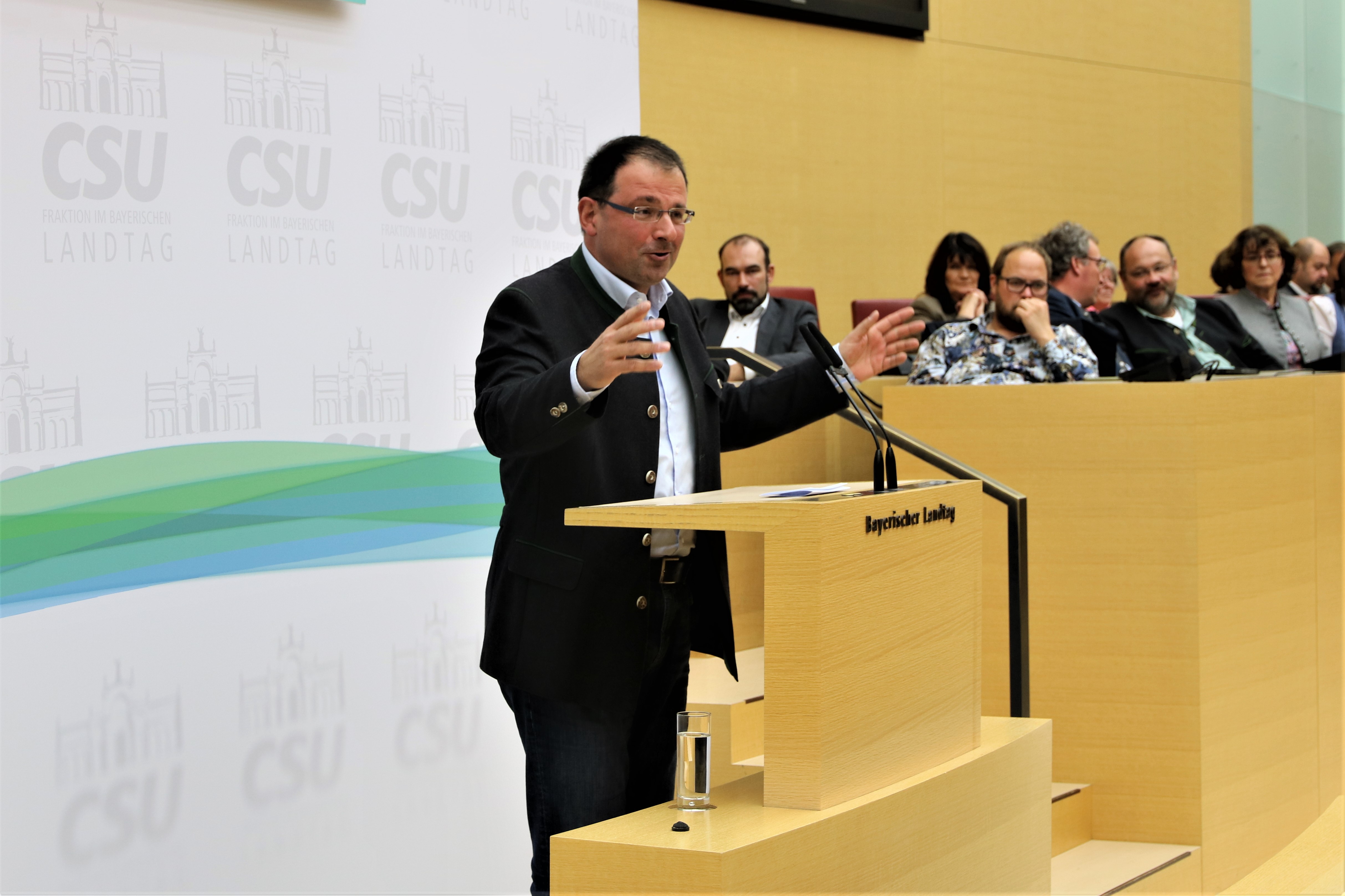 Den offiziellen Teil rundete unser landwirtschaftspolitischer Sprecher Martin Schöffel ab und dankte der Ministerin und dem Fraktionsvorsitzenden für ihre Worte. (Foto: CSU-Fraktion)