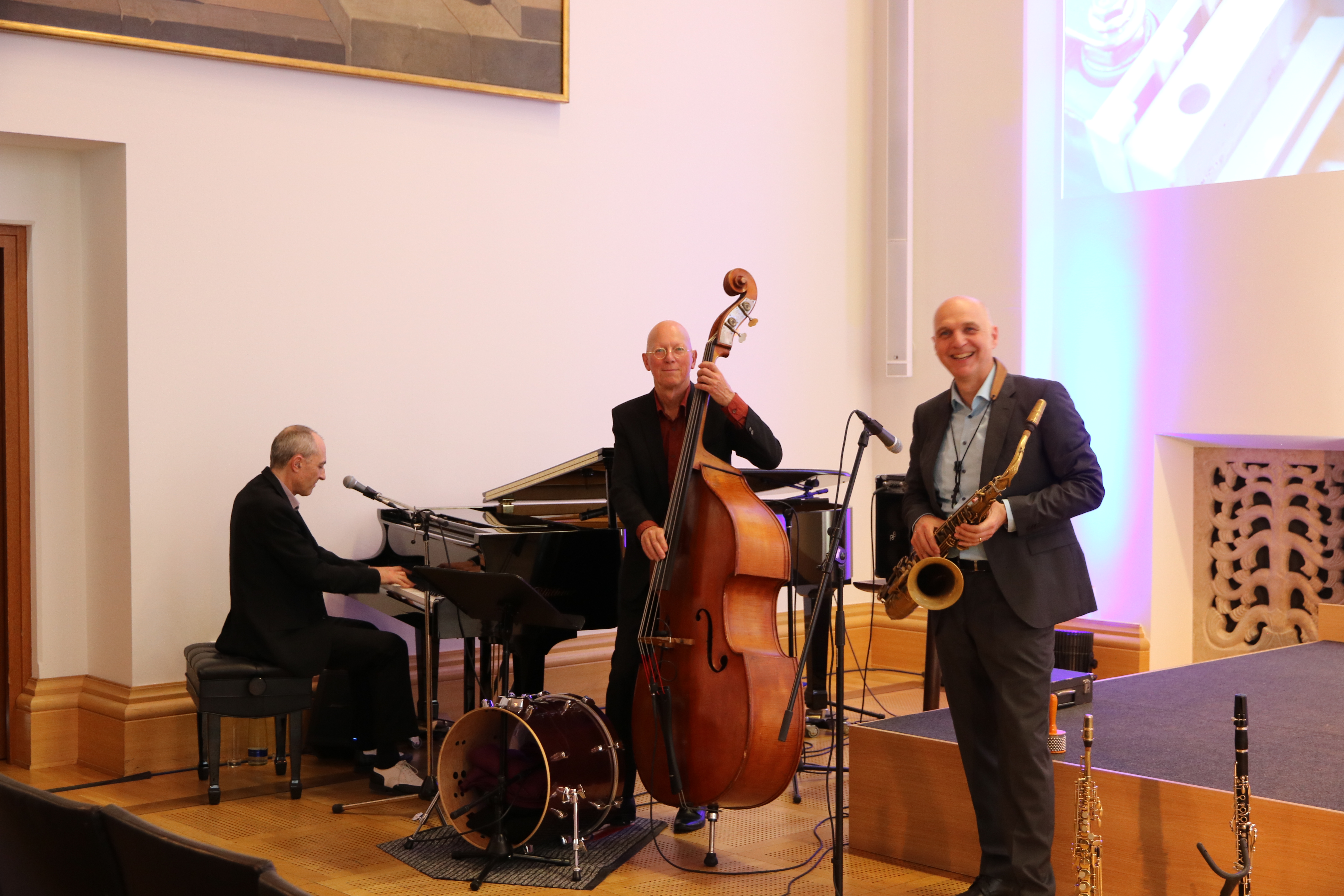 Das Michael Alf Trio sorgte für die optimale musikalische Begleitung. Bild: CSU-Fraktion