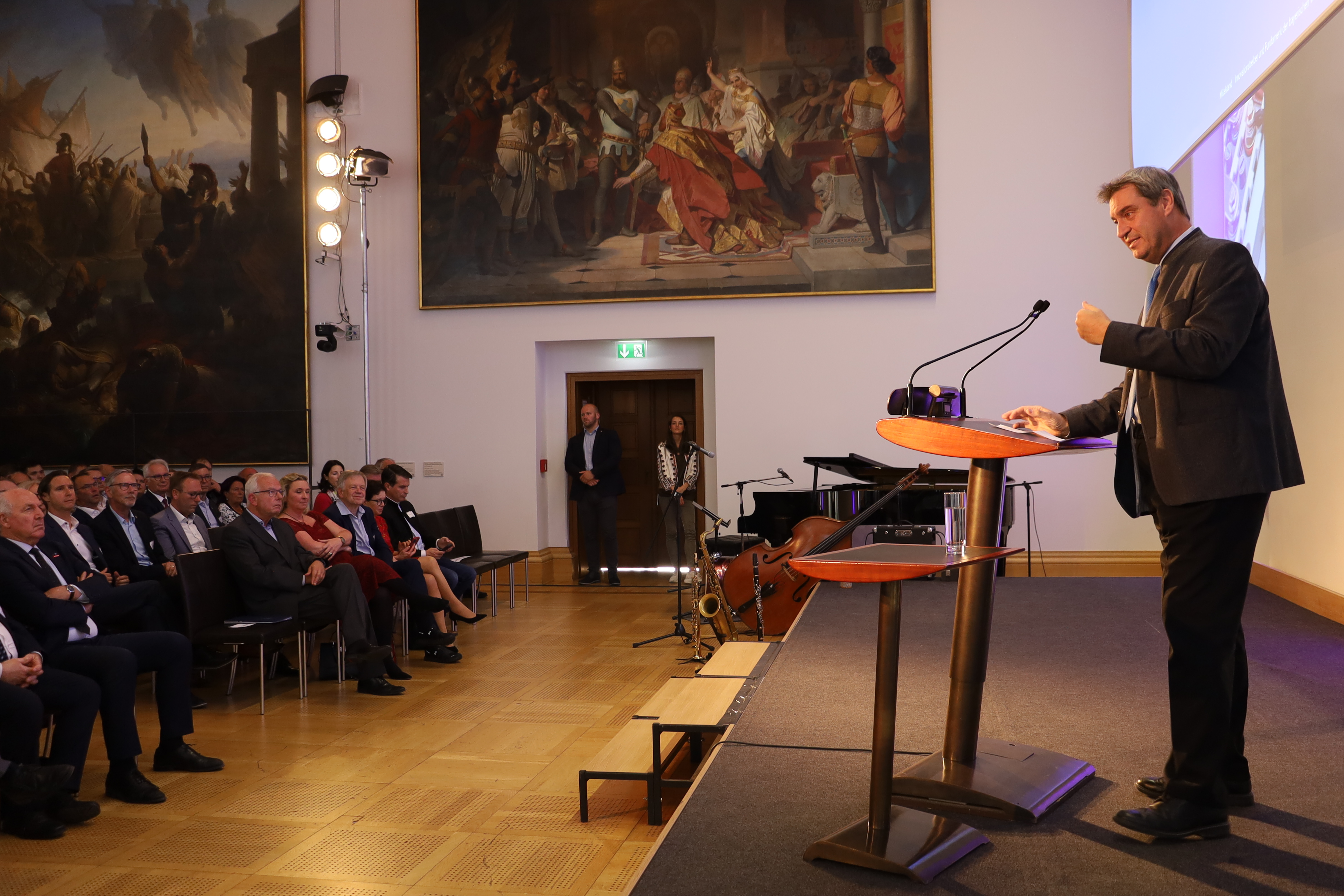 Ministerpräsident Dr. Markus Söder hielt an diesem Abend die Festrede: 