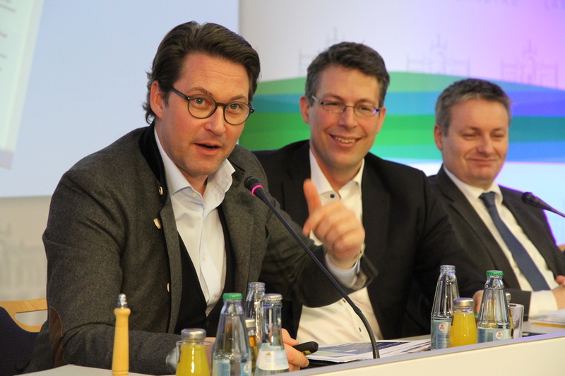 CSU-Generalsekretär Andreas Scheuer und sein Stellvertreter Markus Blume gaben einen Ausblick auf die Landtagswahlen 2018. Foto: © CSU-Fraktion 