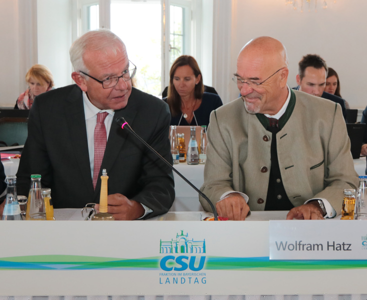 Thomas Kreuzer und Wolfram Hatz. Foto: CSU-Fraktion