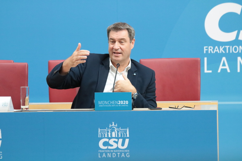 Ministerpräsident Dr. Markus Söder: "Es gibt längst noch keine Entwarnung in Sachen Corona - wir müssen uns nur in Europa umsehen." Foto: CSU-Fraktion